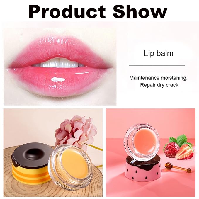 Strawberry Lip Balm, Vitamin E Masks & Moisturizing Propolis Sleeping Mask - Image 7