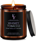 Whiskey Tobacco Scented Candle for Home Soy Wax Candle, Aromatherapy Candle Gift by FFFRAGRFLOWING