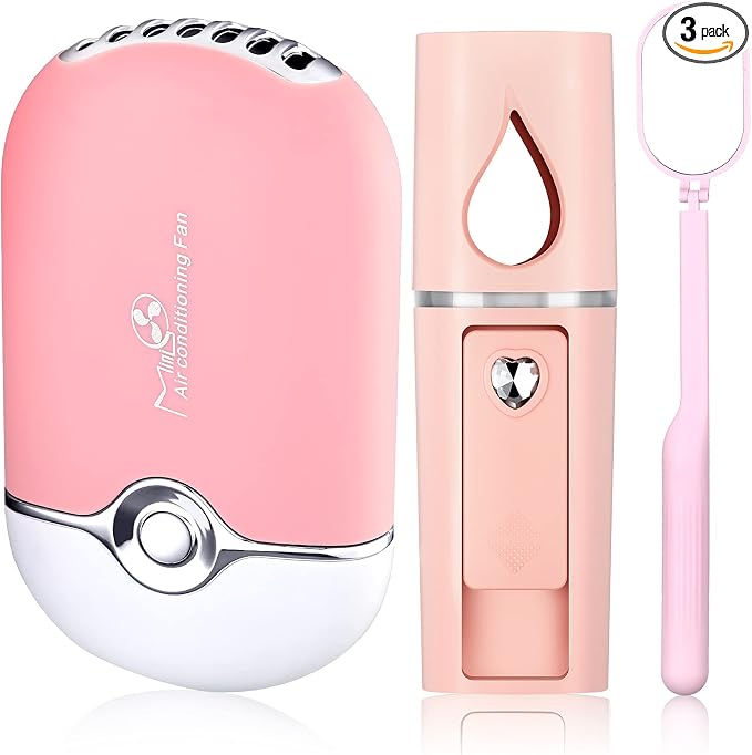 Honoson 3 Pcs Nano Mister for Lash Extensions Mini USB Lash Fan Dryer for by Honoson
