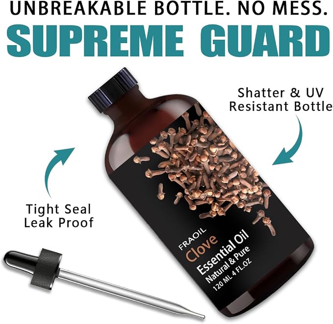 Clove Essential Oil, Clove Oil 4 Fl Oz 120ML - Image 4