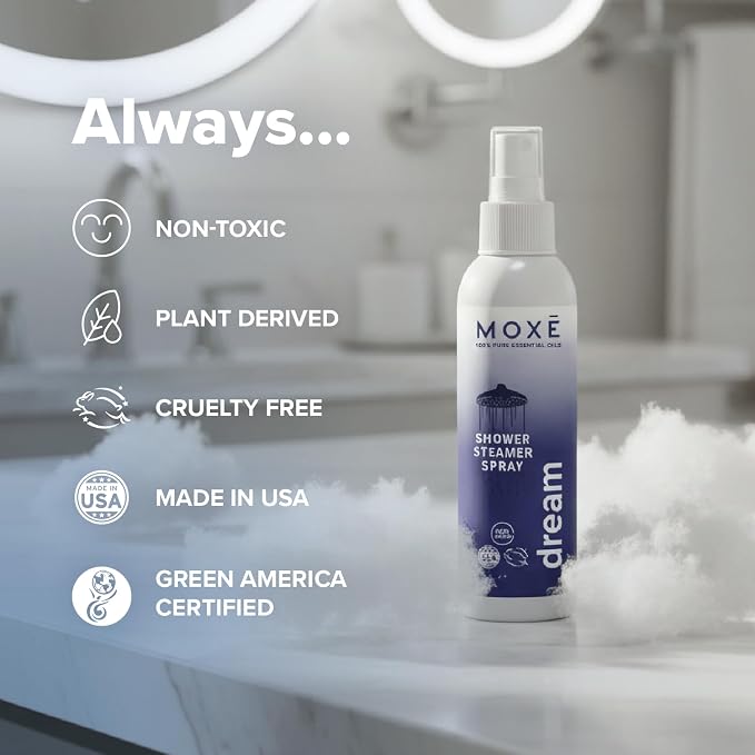 MOXE Shower Mist, Spa Steam Spray, Certified Natural Essential Oils, - Image 7