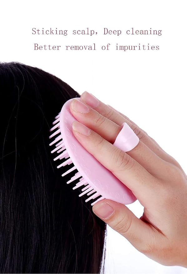 Aroveea Hair Scalp Brush Dandruff Cleaning Brush Shower Scalp Shampoo Brush - Image 5
