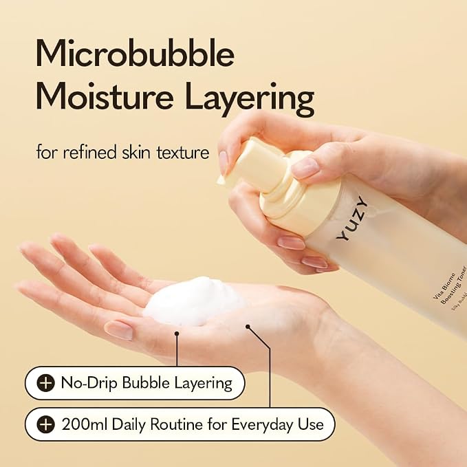 YUZY Vita Biome Bubble Toner, Hydrating Korean Facial Toner - Image 3