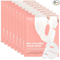 TEAWOO Bio-Collagen Facial Mask 8 EA, Hydrating & Soothing Hydrogel Face Mask by TEAWOO