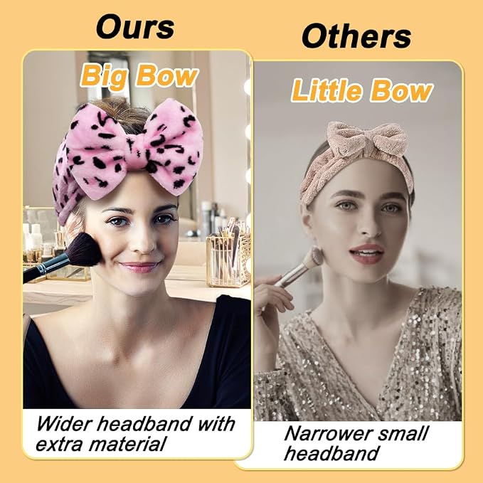 Shintop Women Fashion Lovely Soft Carol Fleece Bowknot Bow Makeup Cosmetic - Image 2
