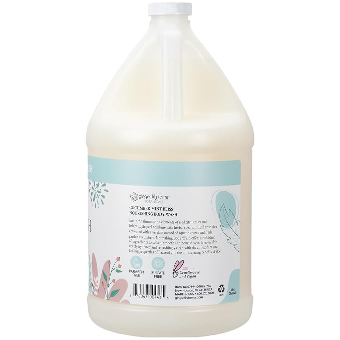 Ginger Lily Farms Botanicals Nourishing Body Wash, 100% Vegan & Cruelty-Free - Image 3