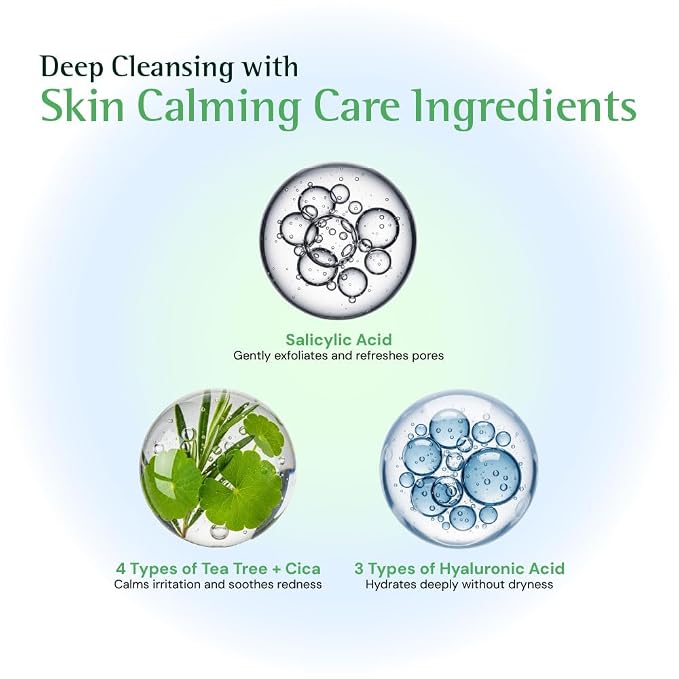 TeaTree relief Foam Cleanser -Gentle Face Wash - Image 7