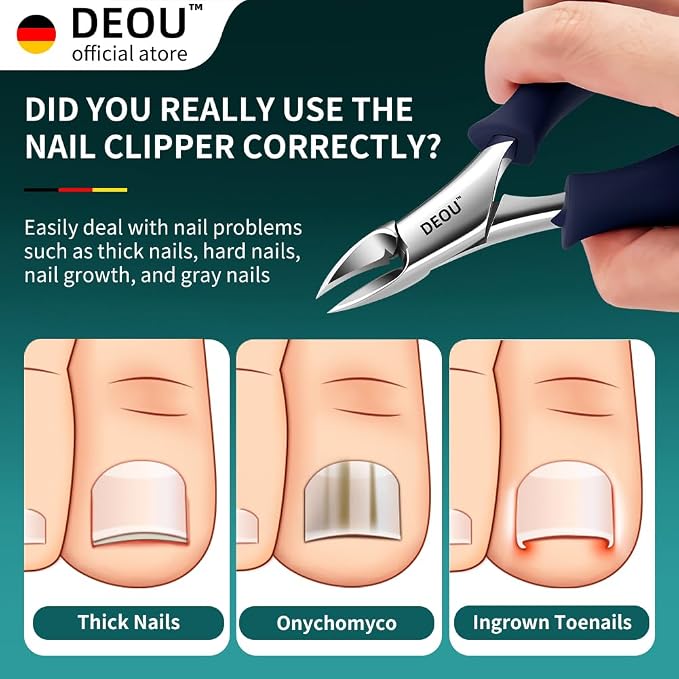 DEOU Podiatrist Toenail Clippers Ingrown Toenail Tools - Image 2