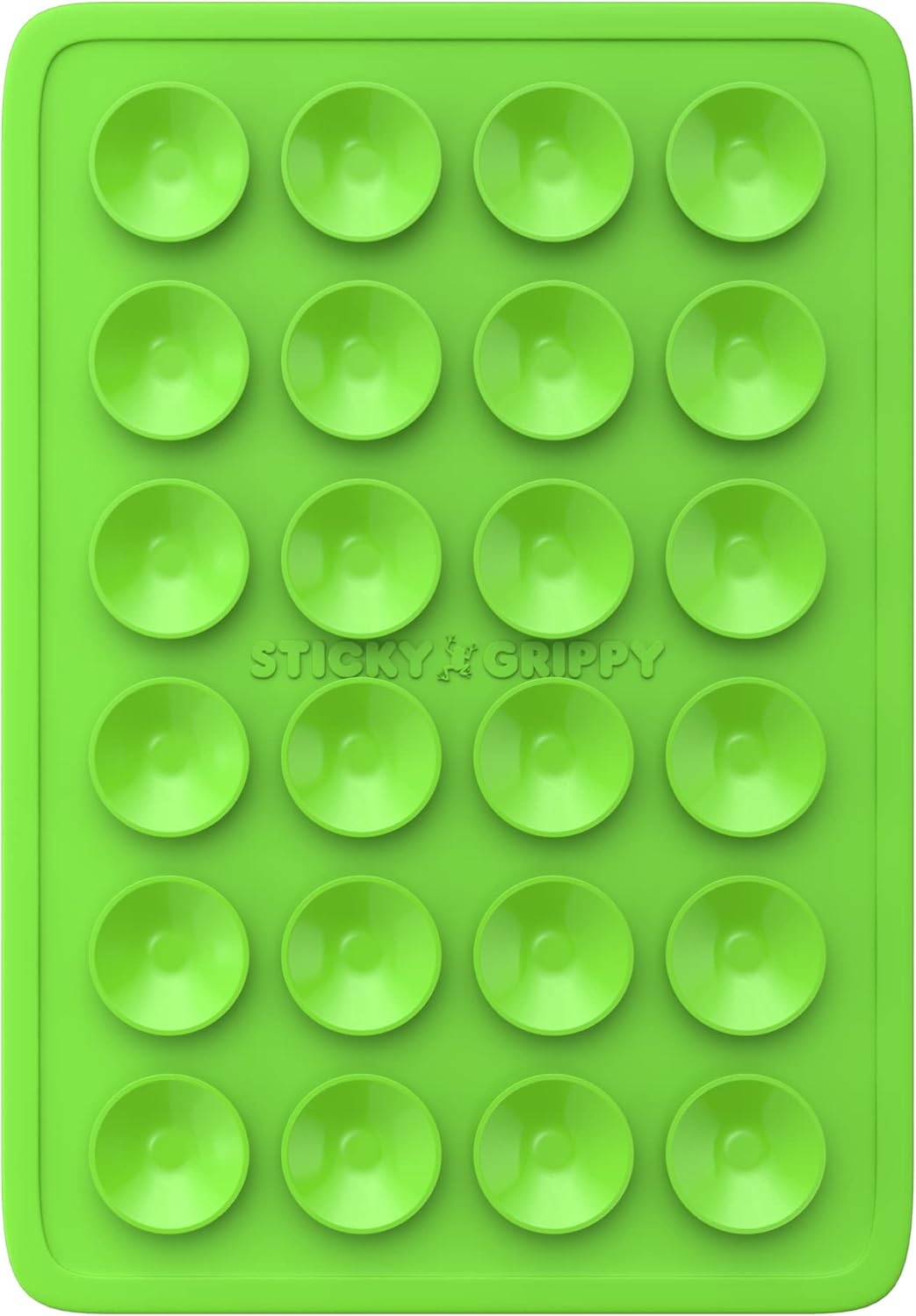 Suction Phone Case Mount, Sillicon Adhesive Phone Accessory for iPhone and Android, Hands-Free Fidget Toy Mirror Shower Phone Holder, Tiktok Videos and Selfies (Green)