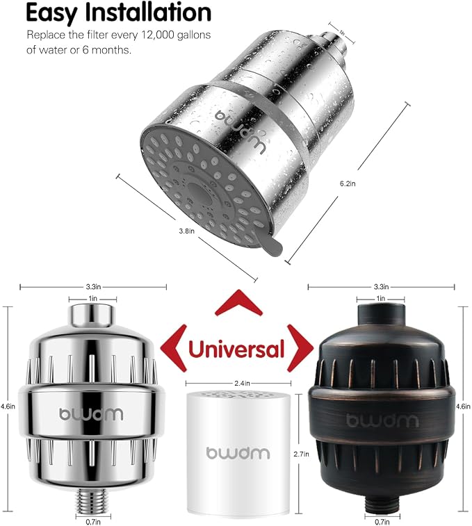 Shower Filter Replacement Cartridge, 15 stage, High Output, Vitamin C, Removing - Image 3