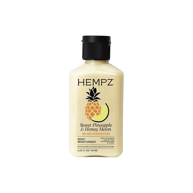 Hempz Sweet Pineapple & Honey Melon Moisturizing Skin Lotion, Hemp Seed Herbal by Hempz