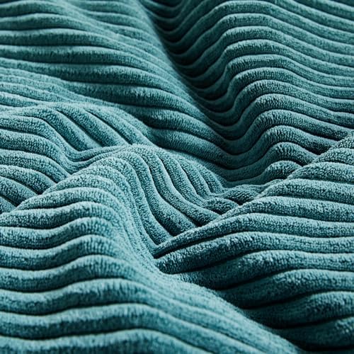 Fancy Homi 2 Packs Teal Samll Decorative Throw Pillow Covers 14x14 Inch - Image 5