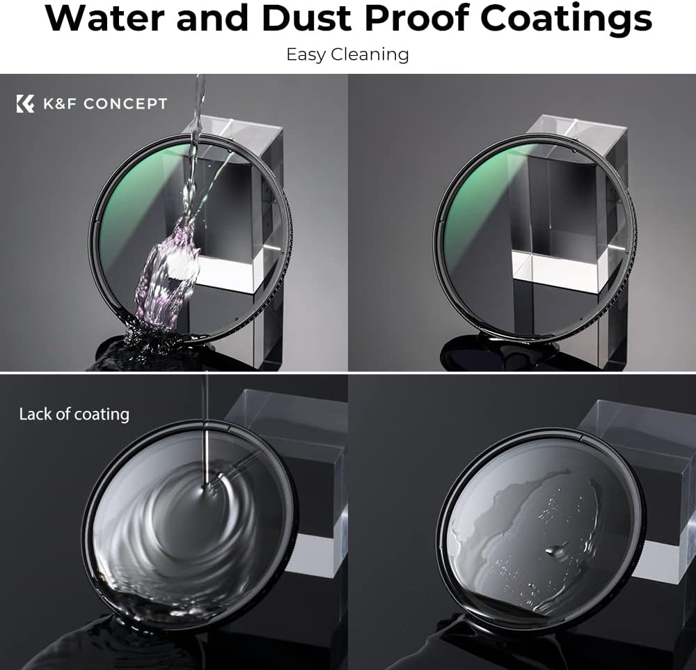 K&F CONCEPT 72mm Circular Polarizers Filter Polarizing Filter 28 Multi-Layer Coated Super Slim High Definition CPL Lens Filter (Nano-X Series)