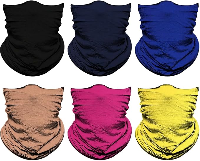 Venswell Neck Gaiter Face Mask Men Women, Seamless Bandana Rave Face Cover - Image 2