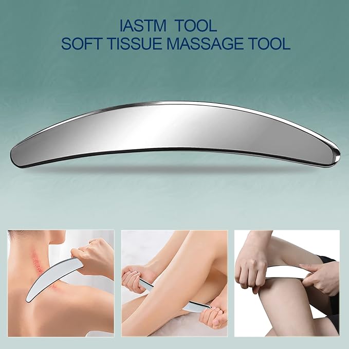 BYYDDIY 3 in 1 Stainless Steel Muscle Scraper Tools Set, Scraping Massage Tools - Image 6