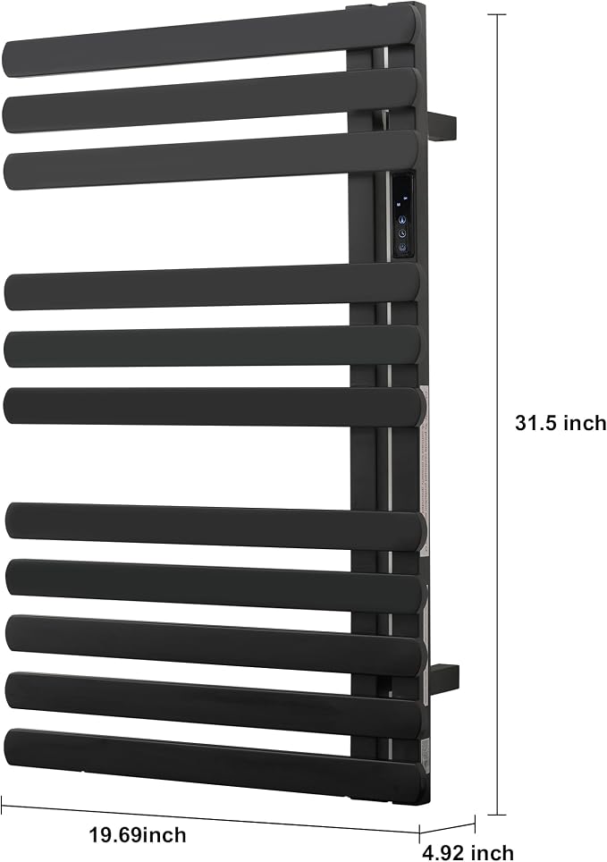 Electric Towel Warmer Rack, Heating Towel Warmer, Timer & Temperature Control - Image 4