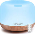 URPOWER 500ml Aromatherapy Essential Oil Diffuser Humidifier Room Decor Lighting by URPOWER