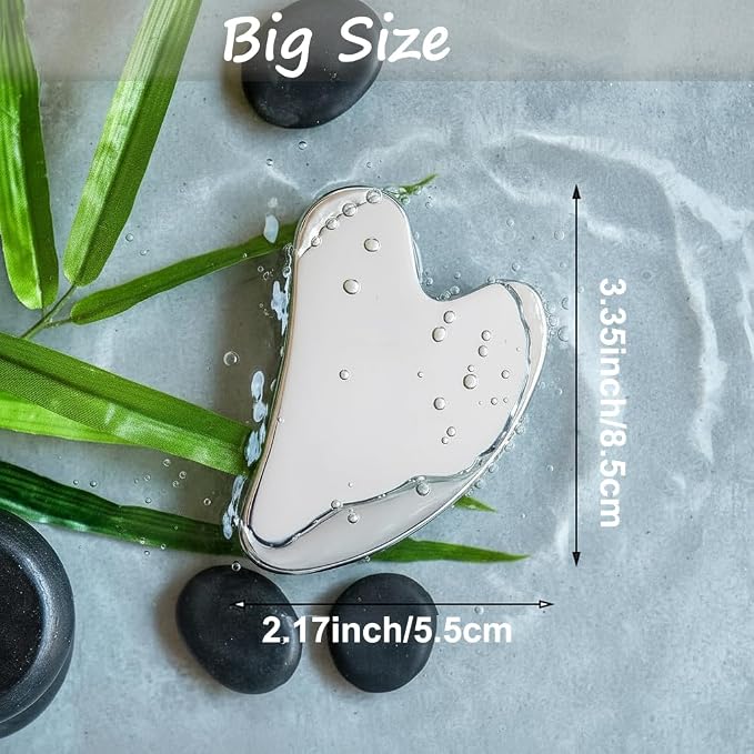 Gua Sha Facial Tools Capable of Facial Sculpting Big Size, 304L Stainless Steel - Image 5