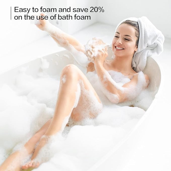 Fishent Loofahs Bath Sponge, 4 Pack 70g Soft Mesh Pouf Shower Puffs Loofa - Image 2