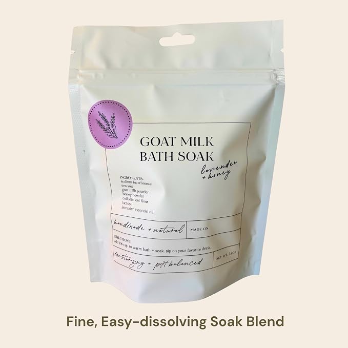 Goat Milk Bath Soak with Colloidal Oatmeal & Honey - Image 4