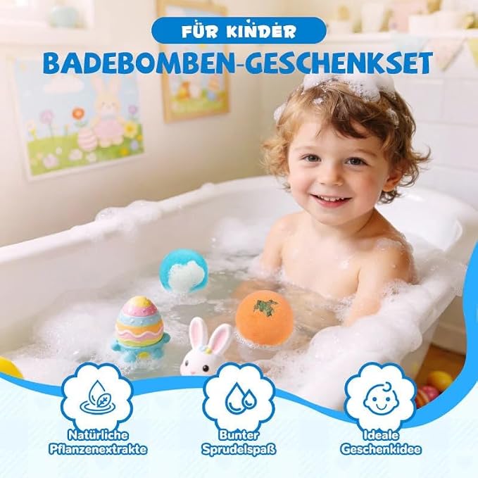 12-Piece Bath Bomb Gift Set for Kids, Bath Bombs for Kids - Image 3