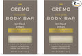 Cremo Exfoliating Body Bar for Men, Vintage Suede Scent, Cleanses and Hydrates by CremoCompany