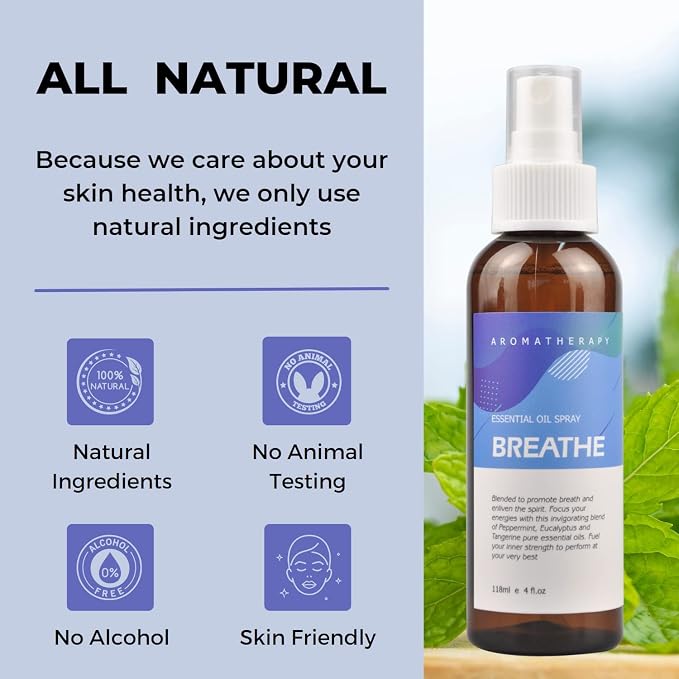 Benatu Peppermint Eucalyptus Essential Oil Blend Spray - Image 3