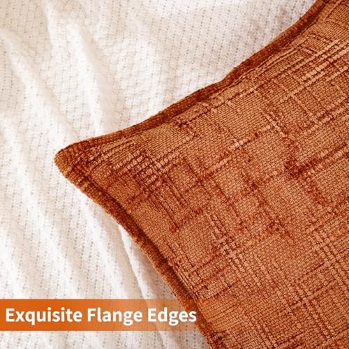 HPUK Chenille Throw Pillow Covers 18x18 Inch, Soft Woven Texture - Image 2