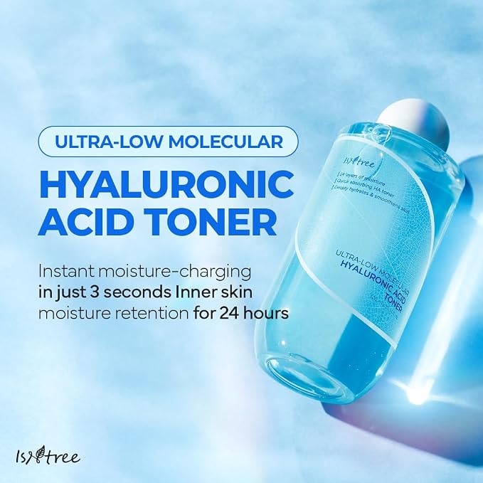 ISNTREE Ultra-Low Molecular Hyaluronic Acid Toner 300ml, 10.14 fl.oz | Korean - Image 2