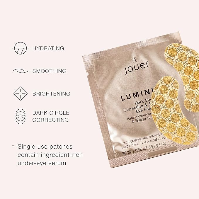 Jouer Luminize Dark Circle Correcting & Smoothing Eye Patches, Caffeine Eye - Image 3