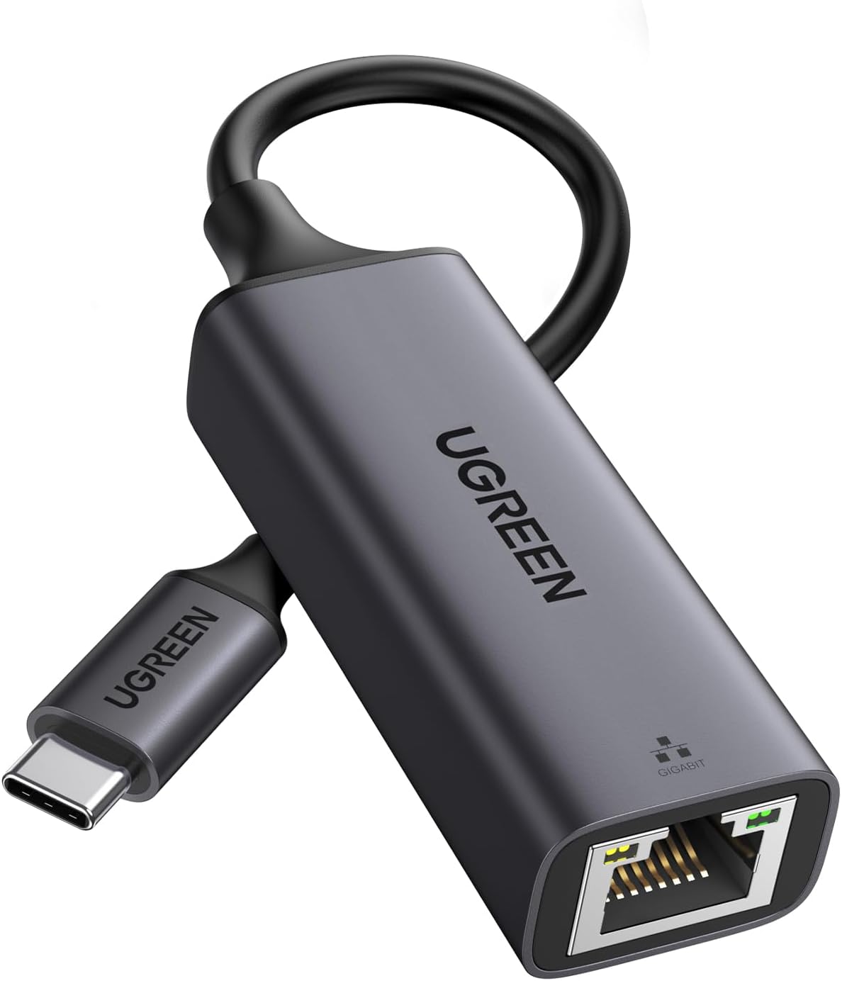 UGREEN USB C to Ethernet Adapter, 1000Mbps, RJ45, Driver-Free, Compatible with Windows, MacOS, iPadOS, ChromeOS, Android, Laptop, Tablet, Smartphone