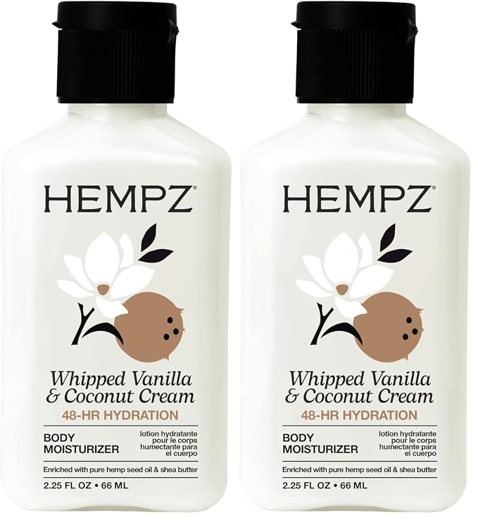 Hempz Mini Whipped Vanilla & Coconut Cream Body & Hand Lotion 2.25 oz. by Hempz