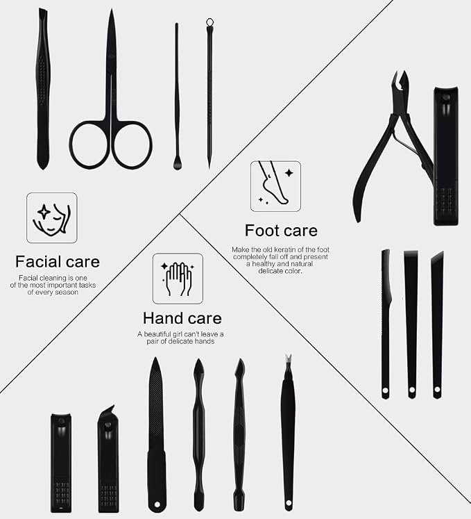 Nail Clippers Sets High Precisio Stainless Steel Nail Cutter Pedicure Kit Nail - Image 5