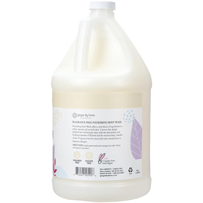 Ginger Lily Farms Botanicals Nourishing Body Wash, 100% Vegan & Cruelty-Free - Image 3