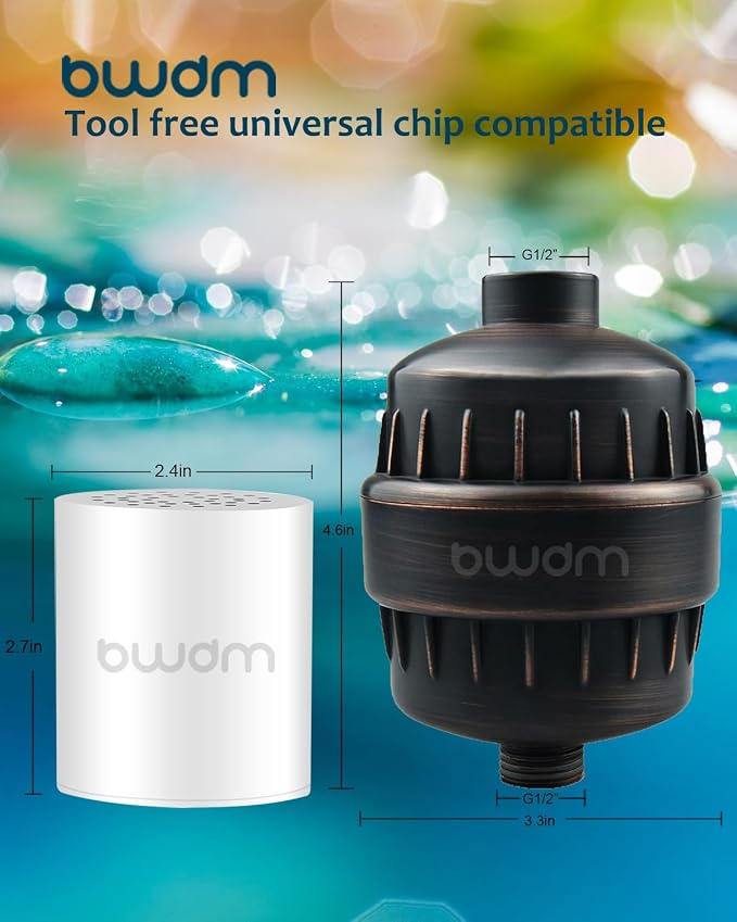 Shower Filter, Hard Water filter Shower Head Filter 15 Stage Cartridge Remove - Image 3