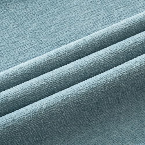MIULEE Smoke Blue Chenille Couch Throw Pillow Covers - Image 6