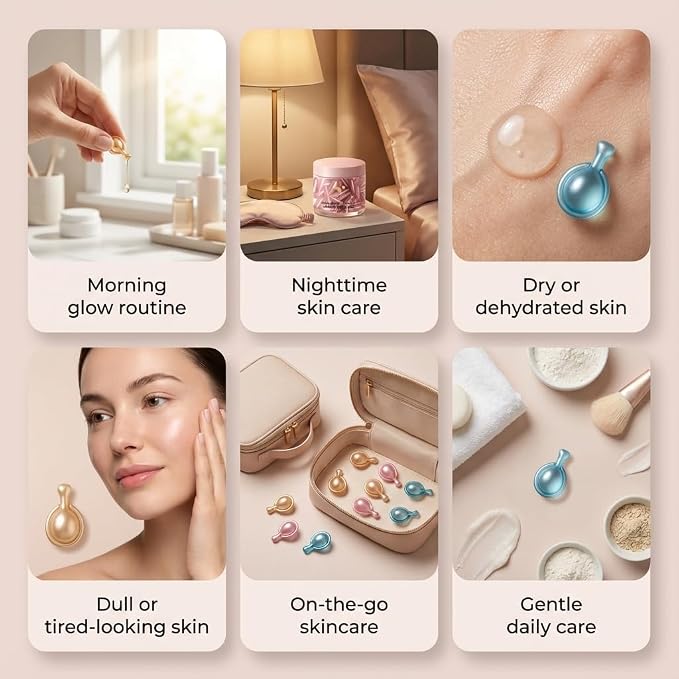 My Beauty Spot Facial Serum Capsules 3 Pack 90pcs Vitamin C Serum, Hylunaric - Image 8