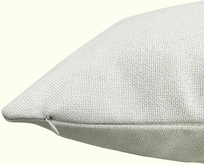 Abstract Blue Grey Throw Pillow Covers 18x18 Set of 2, Linen Cushion Cases - Image 6