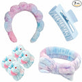 7 Pcs Spa Set, Facial Headband and Wristband Set, Skincare Accessories by Unknown