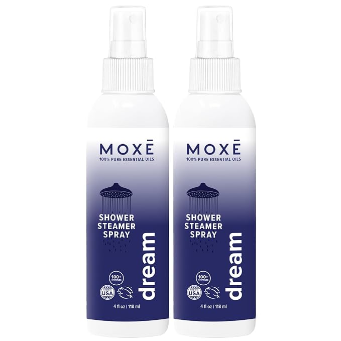 MOXĒ Dream Lavender & Chamomile Shower Steamer Spray, 100% Natural Certified by MOXE