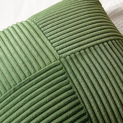 MIULEE Moss Green Decorative Throw Pillow Covers - Image 2