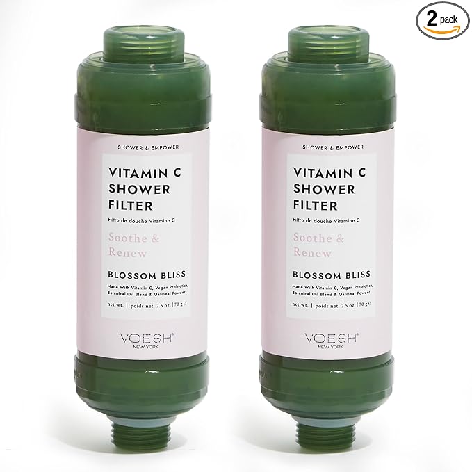 VOESH Vitamin C Shower Filter, Blossom Bliss, Shower Aromatherapy, Water by VOESHNewYork