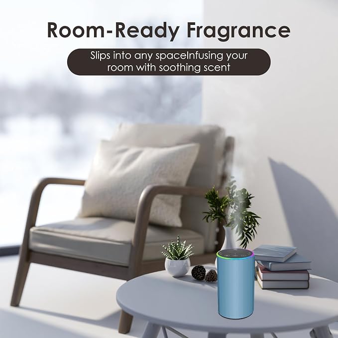 Waterless Essential Oil Diffuser, 7 Colors LED Light, Battery Powered Mini - Image 7