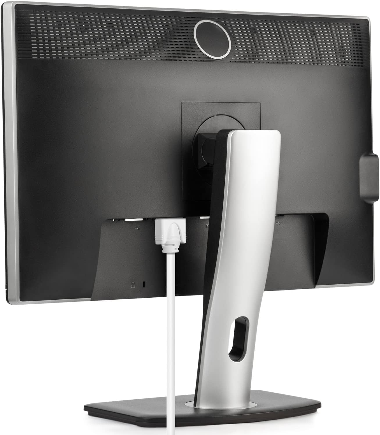 Maximm Monitor Computer Power Cord 6 Ft Flat Plug 360° Rotating PC Cable 3 Prong for, Desktop, Printer, Scanner, 16 AWG NEMA 5-15P to IEC13 - UL Certified