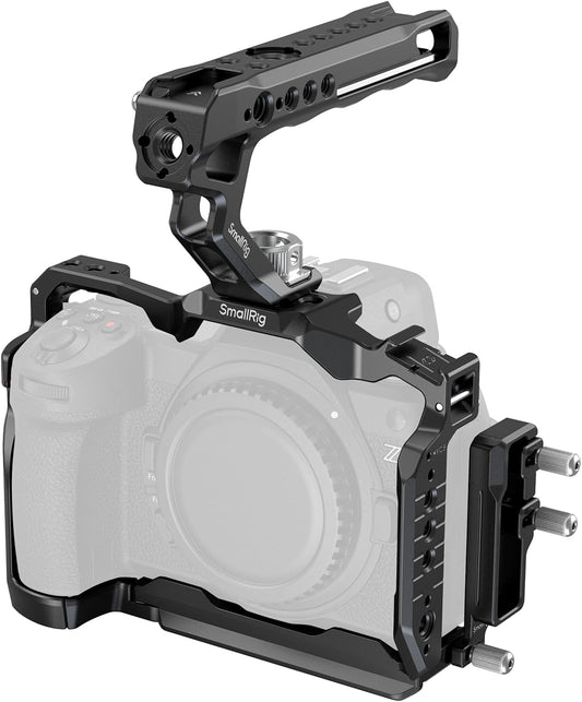 SmallRig Z6 III Camera Cage Kit for Nikon Z6 III, with Top Handle and Cable Clamp, Aluminum Alloy Camera Full Cage Kit with Anti-Twist Design, Built-in Quick Release Plate for Arca-Swiss - 4520