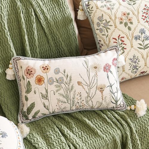 ISAENNE Designer Linen Throw Pillow Cover - Image 2