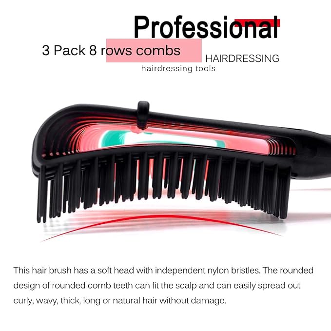 Detangling Brush for Afro American/African 3a to 4c Kinky, Wavy/Curly/Coily Hair - Image 4