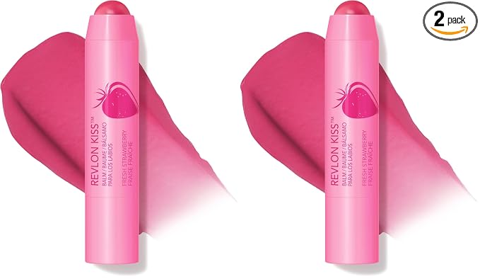 Revlon Tinted Lip Balm, SPF 20, Natural Fruit Oils | Fresh Strawberry | Pack of by RevlonConsumerProductsCorp