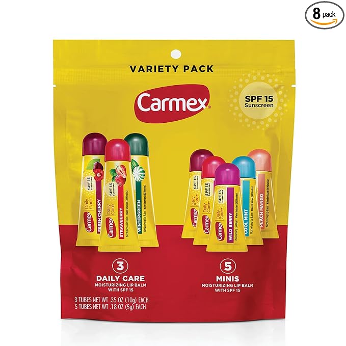 Carmex Daily Care and Daily Care Minis Moisturizing Lip Balm Pack, SPF 15 by Carmex
