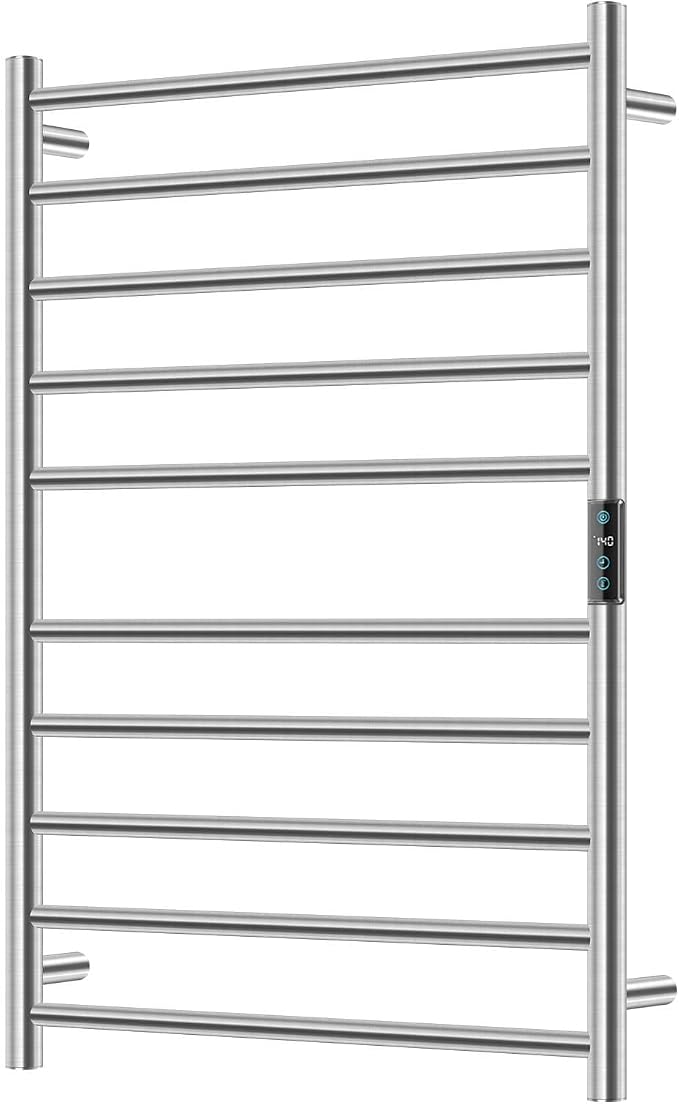 Towel Warmers for Bathroom, Heated Towel Rack Large, Smart Timing & Temperature by AQUATREND